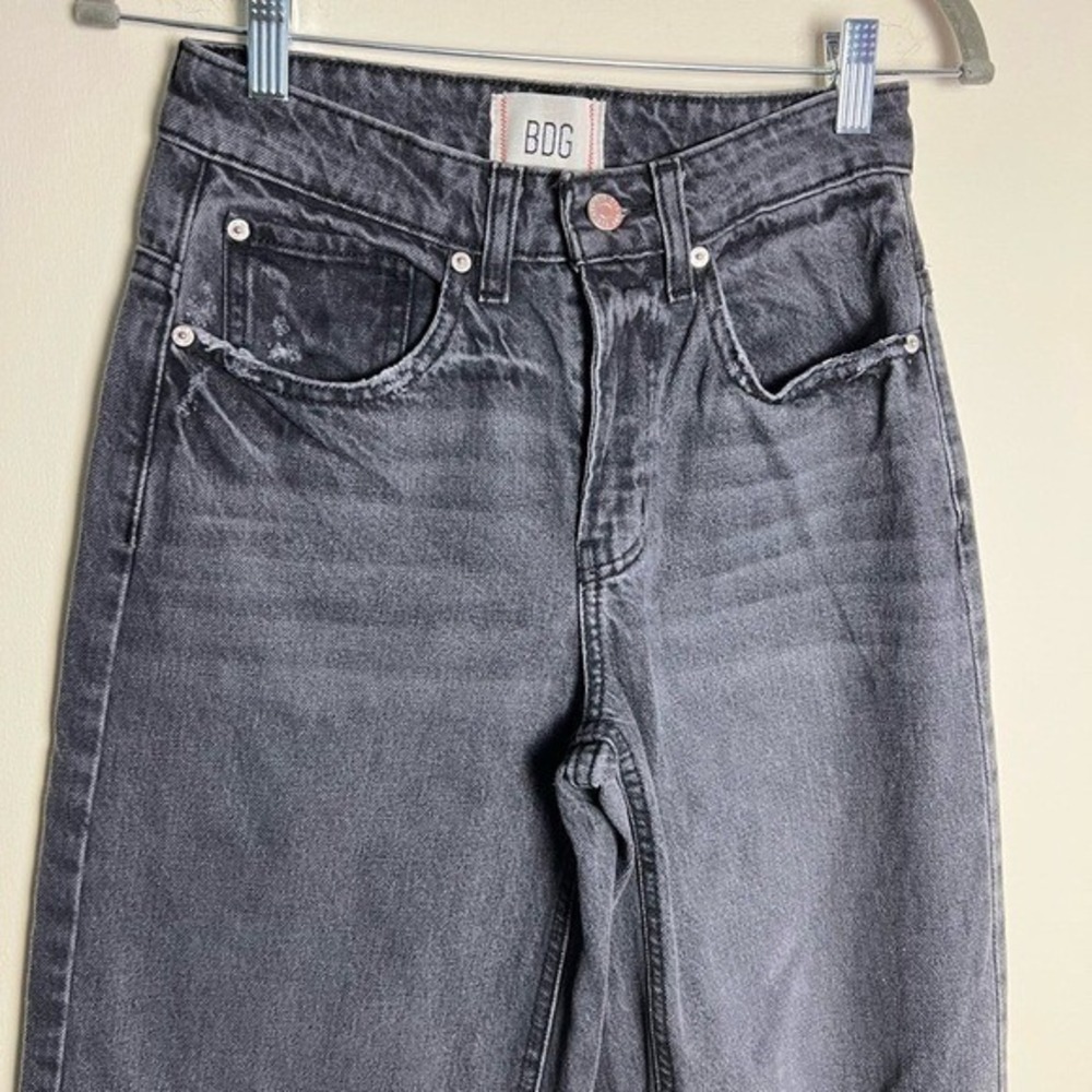 BDG Urban Outfitters Women Tapered Baggy Pants 24 Gray Hi-Rise Streetwear Casual - Picture 3 of 16